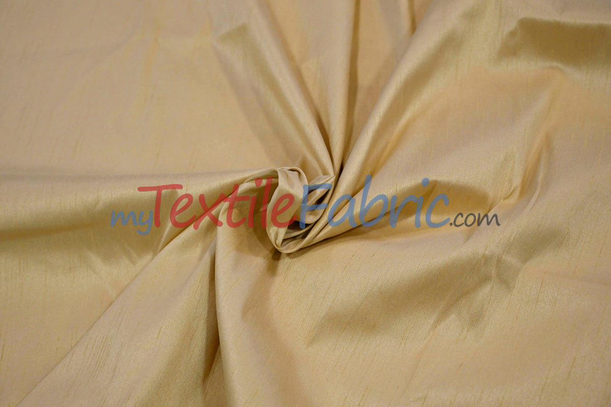 Polyester Silk Fabric | Faux Silk | Polyester Dupioni Fabric Yards & Bolts | 54" Wide | Multiple Colors