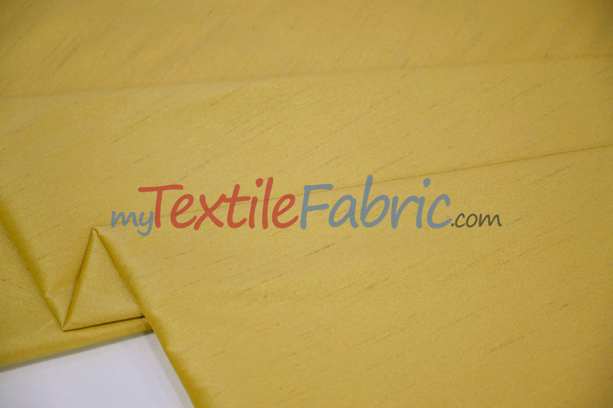 Polyester Silk Fabric | Faux Silk | Polyester Dupioni Fabric Yards & Bolts | 54" Wide | Multiple Colors