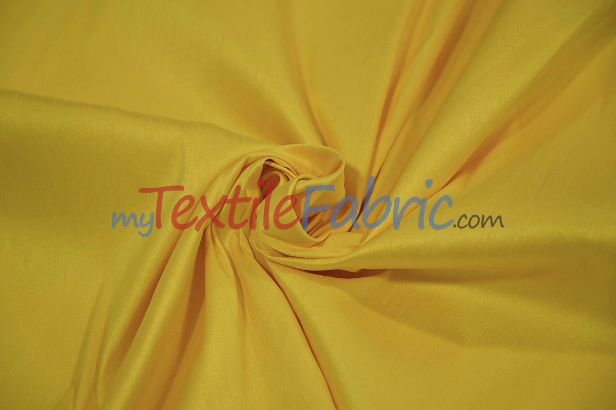 Polyester Silk Fabric | Faux Silk | Polyester Dupioni Fabric Yards & Bolts | 54" Wide | Multiple Colors