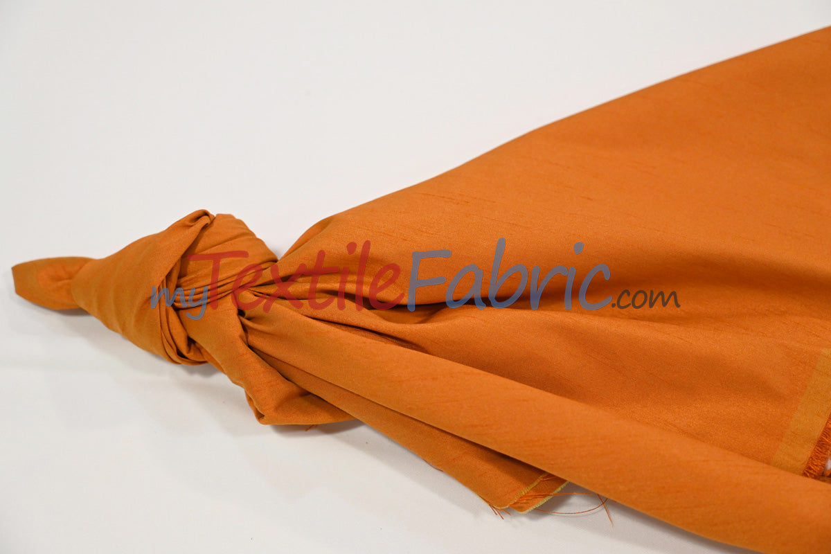 Polyester Silk Fabric | Faux Silk | Polyester Dupioni Fabric Yards & Bolts | 54" Wide | Multiple Colors