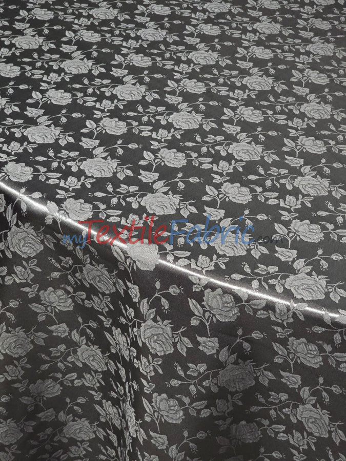 Satin Jacquard - Satin Flower Brocade - Sample Swatch 3x3