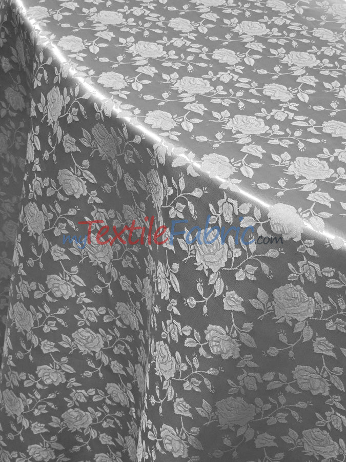 Satin Jacquard | Satin Flower Brocade | 60" Wide | Sold by the Continuous Yard |