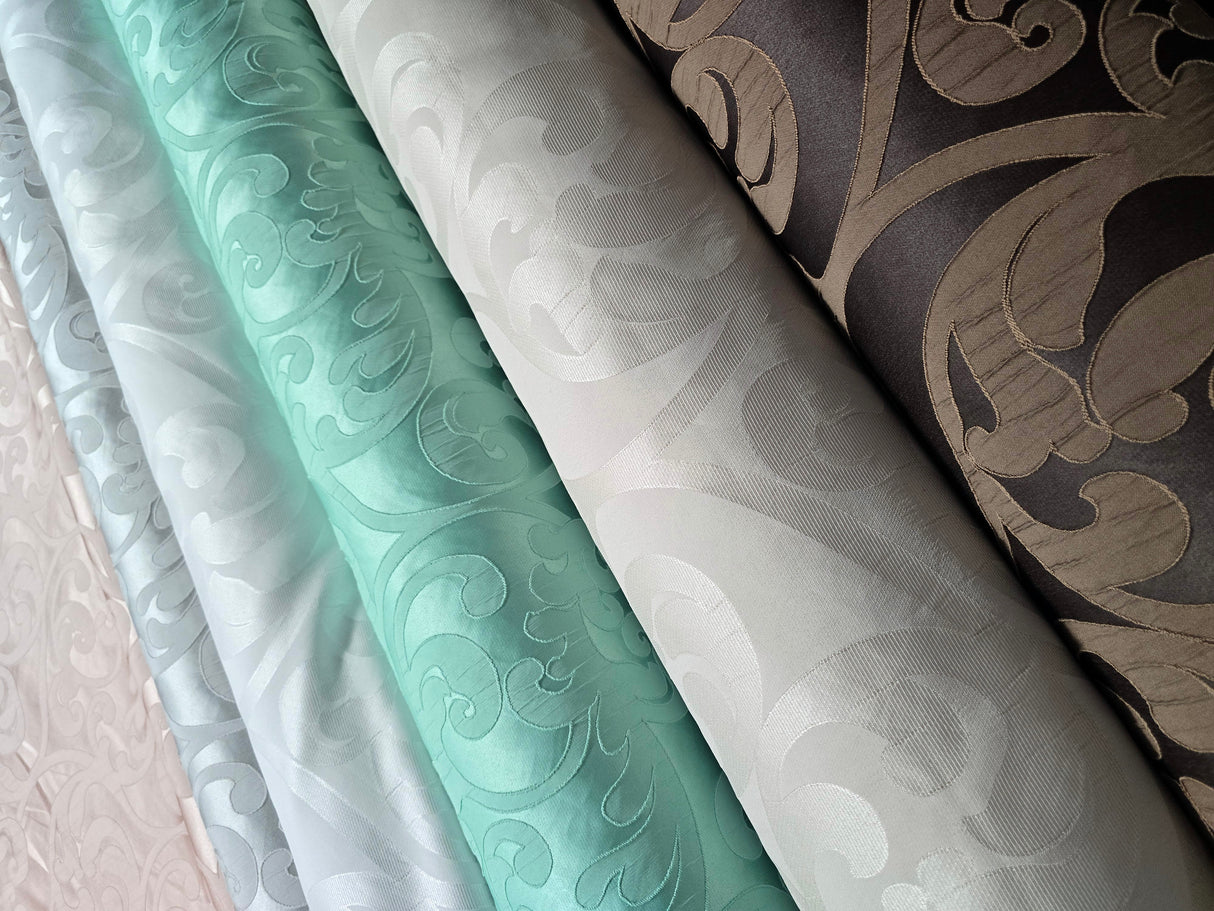 Victorian Damask Jacquard Fabric | Victorian Damask Brocade | 60" Wide | Drapery, Curtains, Tablecloth, Costume | Multiple Colors |