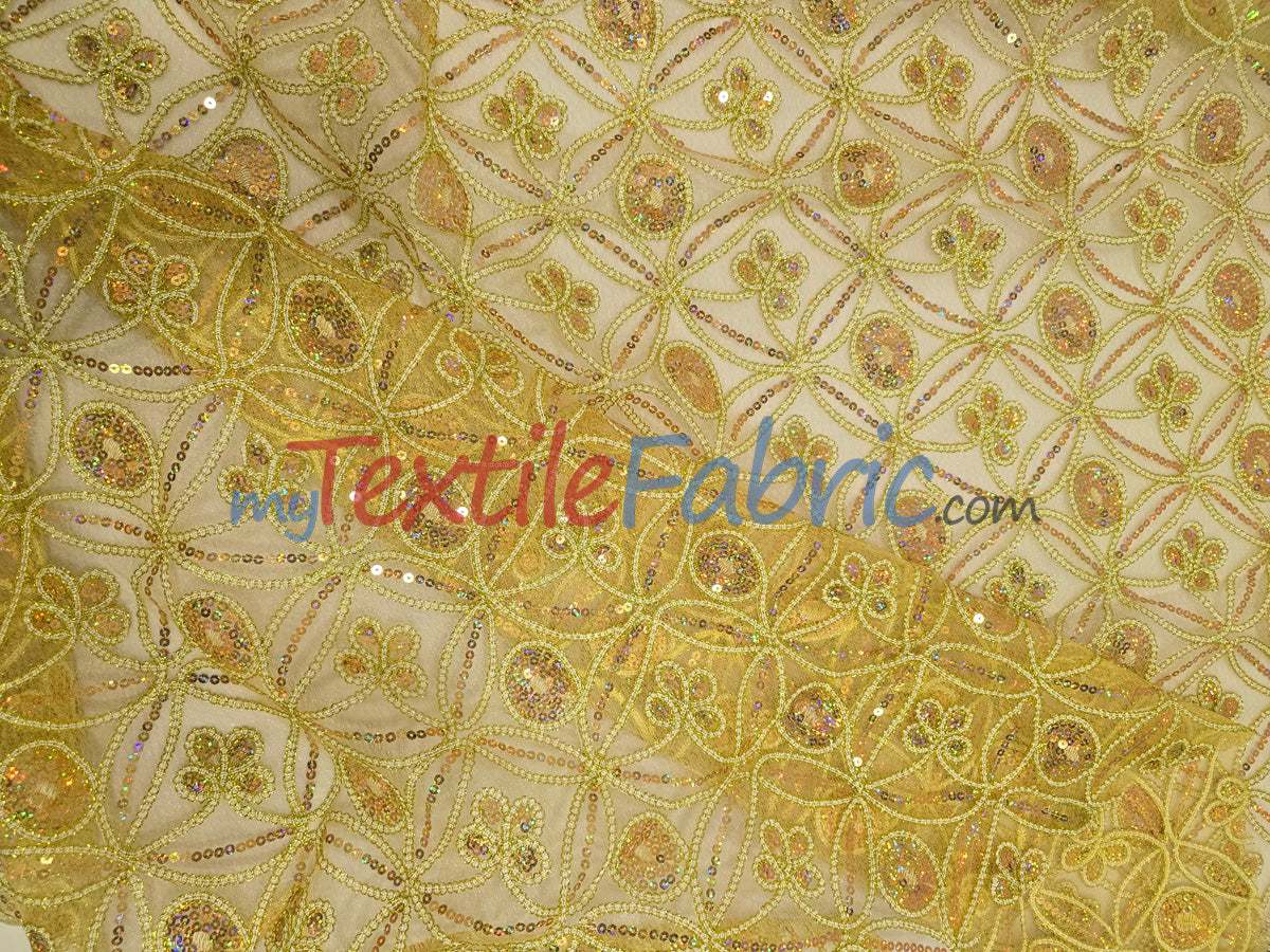 Coco Star Sheer Embroidery | Double Scallop Lace | 52" Wide |