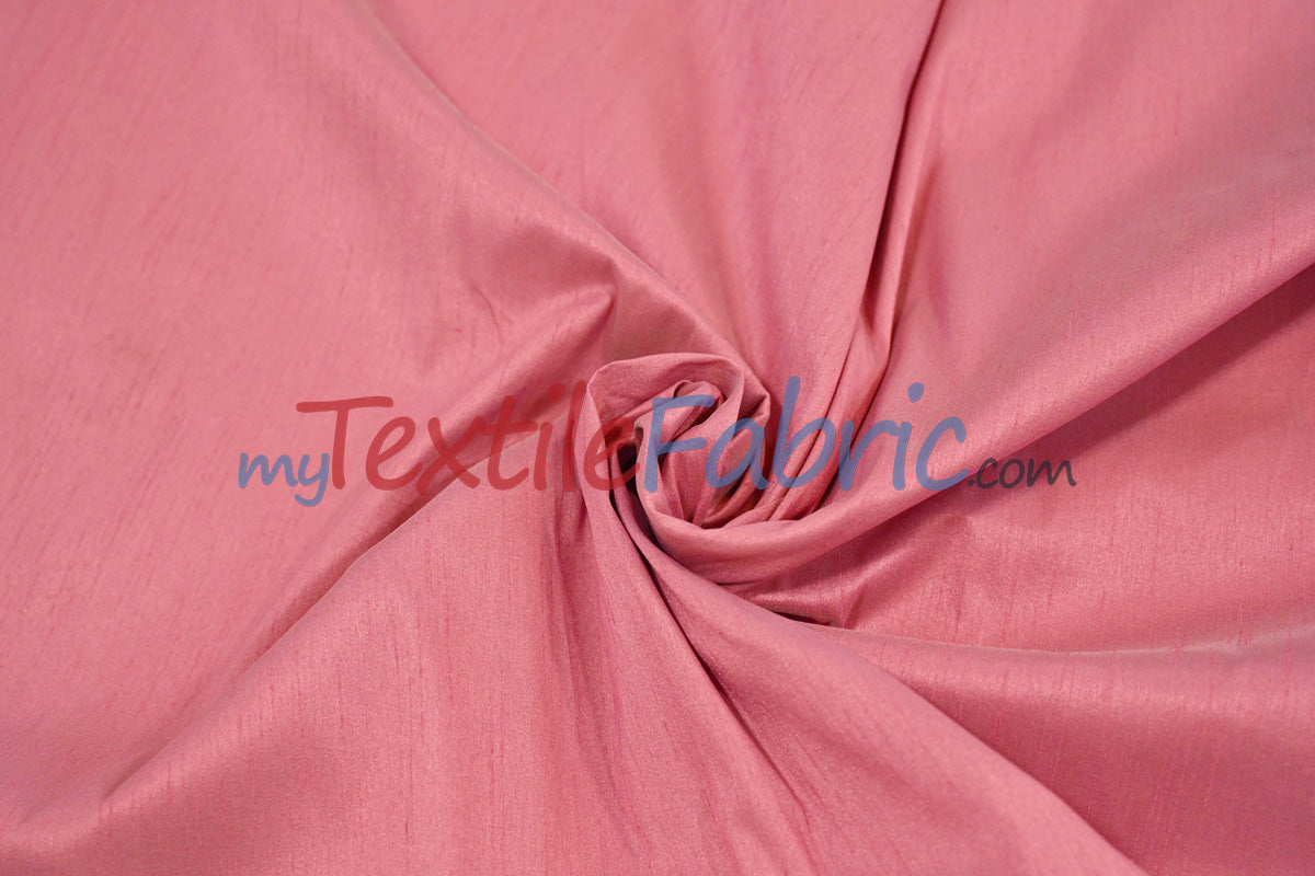 Polyester Silk Fabric | Faux Silk | Polyester Dupioni Fabric Yards & Bolts | 54" Wide | Multiple Colors