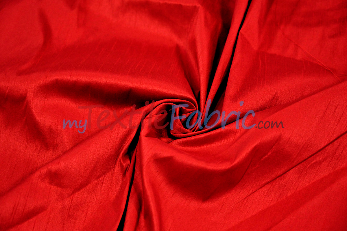 Polyester Silk Fabric | Faux Silk | Polyester Dupioni Fabric Yards & Bolts | 54" Wide | Multiple Colors