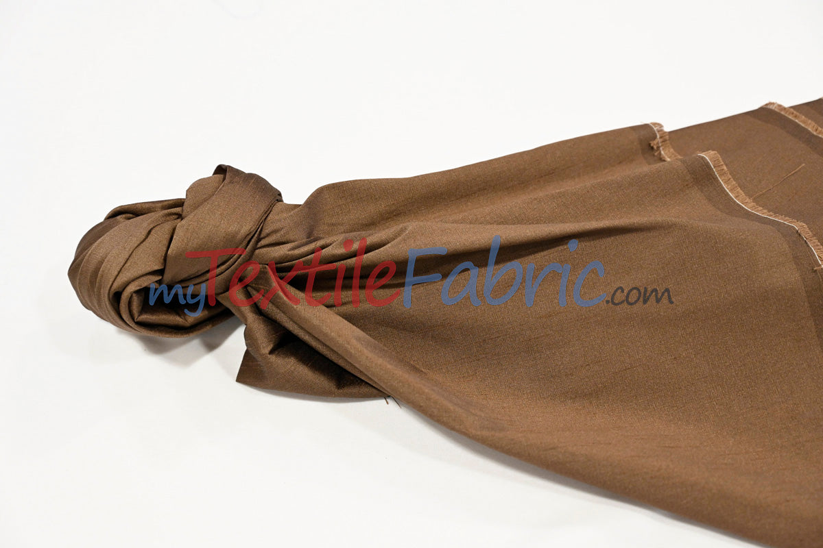Polyester Silk Fabric | Faux Silk | Polyester Dupioni Fabric Yards & Bolts | 54" Wide | Multiple Colors