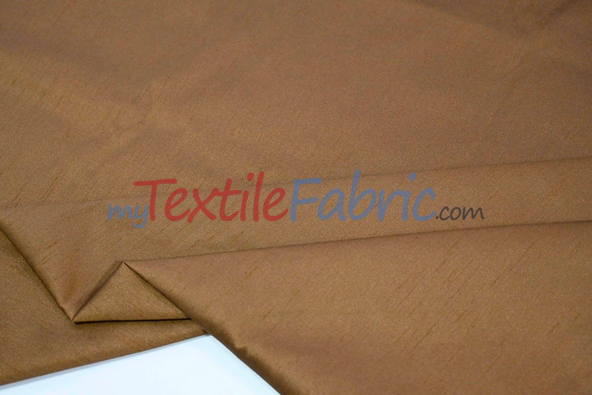 Polyester Silk Fabric | Faux Silk | Polyester Dupioni Fabric Yards & Bolts | 54" Wide | Multiple Colors