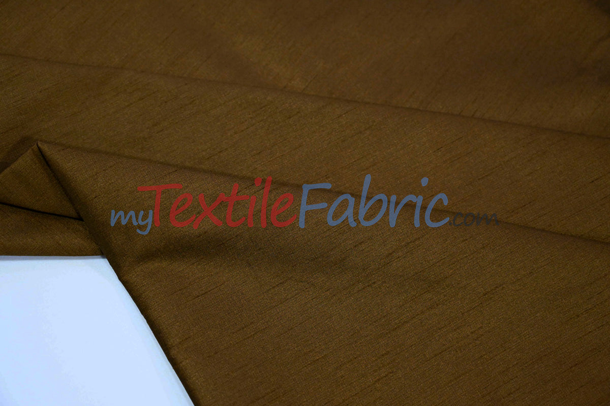 Polyester Silk Fabric | Faux Silk | Polyester Dupioni Fabric Yards & Bolts | 54" Wide | Multiple Colors
