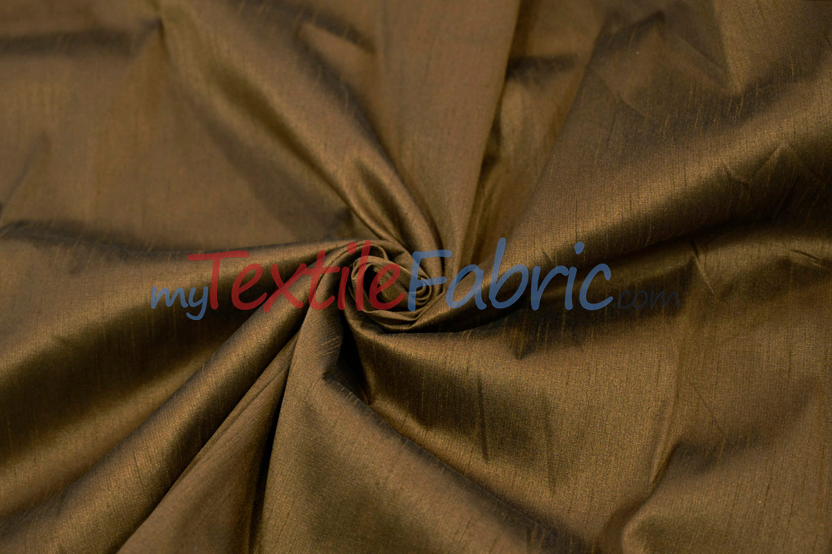 Polyester Silk Fabric | Faux Silk | Polyester Dupioni Fabric Yards & Bolts | 54" Wide | Multiple Colors
