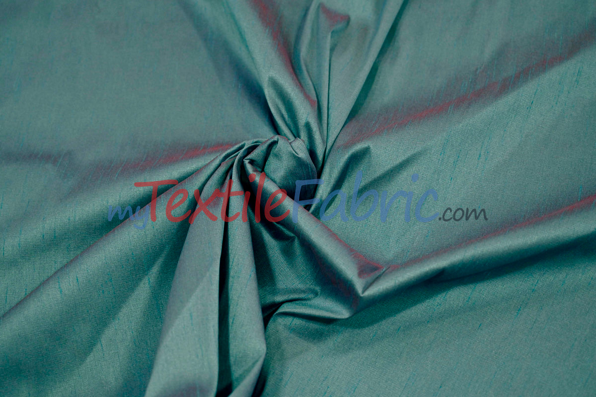 Polyester Silk Fabric | Faux Silk | Polyester Dupioni Fabric Yards & Bolts | 54" Wide | Multiple Colors