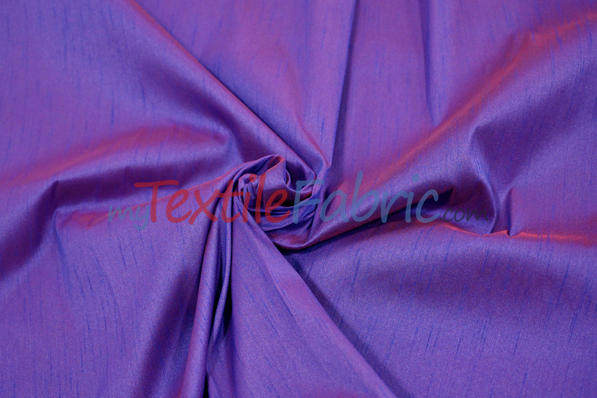 Polyester Silk Fabric | Faux Silk | Polyester Dupioni Fabric Yards & Bolts | 54" Wide | Multiple Colors