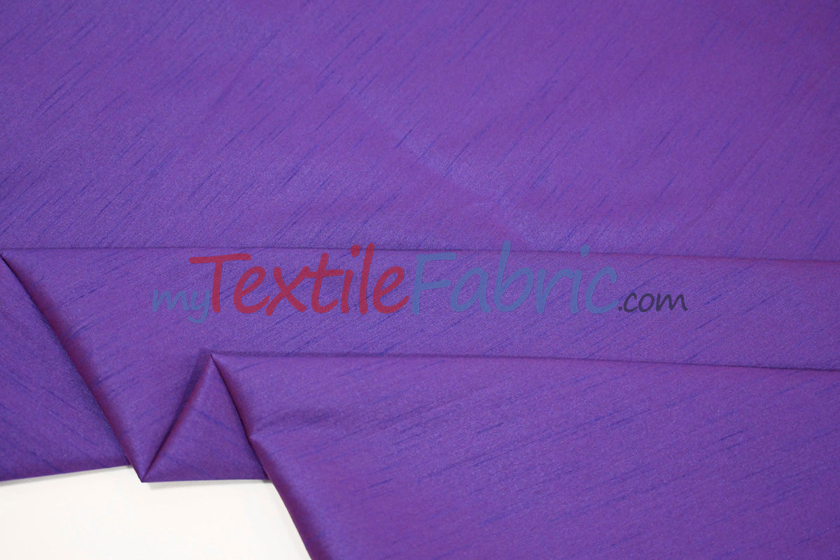 Polyester Silk Fabric | Faux Silk | Polyester Dupioni Fabric Yards & Bolts | 54" Wide | Multiple Colors