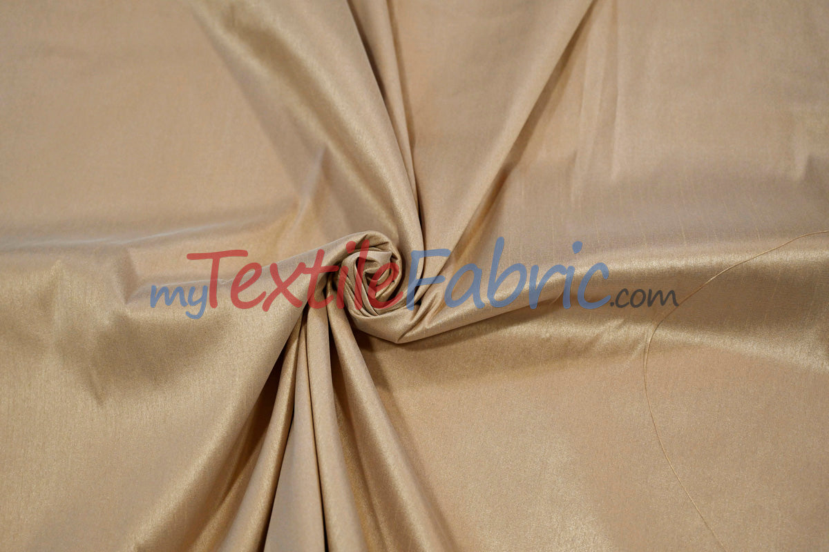 Polyester Silk Fabric | Faux Silk | Polyester Dupioni Fabric Yards & Bolts | 54" Wide | Multiple Colors