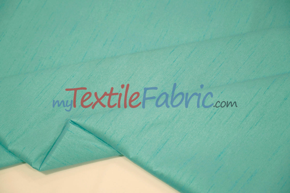 Polyester Silk Fabric | Faux Silk | Polyester Dupioni Fabric Yards & Bolts | 54" Wide | Multiple Colors