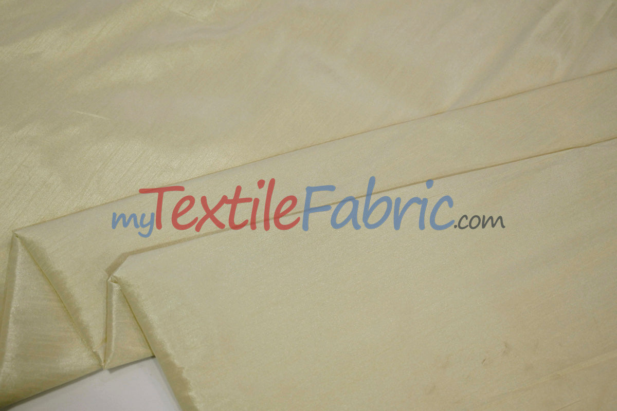 Polyester Silk Fabric | Faux Silk | Polyester Dupioni Fabric Yards & Bolts | 54" Wide | Multiple Colors