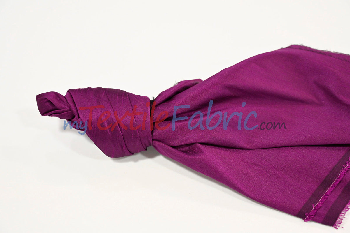 Polyester Silk Fabric | Faux Silk | Polyester Dupioni Fabric Yards & Bolts | 54" Wide | Multiple Colors