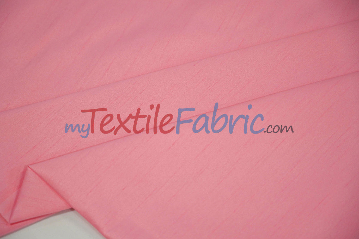Polyester Silk Fabric | Faux Silk | Polyester Dupioni Fabric Yards & Bolts | 54" Wide | Multiple Colors