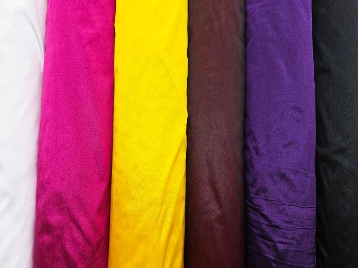 Polyester Silk Taffeta Fabric | Imitation Silk Taffeta Fabric by the Yard | 54" Wide | Dresses, Curtain, Cosplay, Costume |