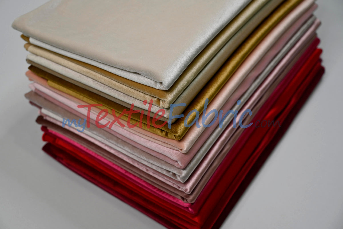 BT Royal™ ------------------------------A Plush Velvet Fabric | Soft and Plush Non Stretch Velvet Fabric | 60" Wide | Apparel, Decor, Drapery and Upholstery Weight | Multiple Colors