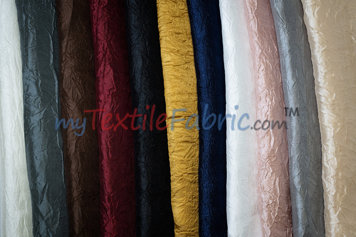 IFR Dull Crush Satin for Drapery | Extra Wide Tergalet Fabric | 108" Wide | Multiple Colors |