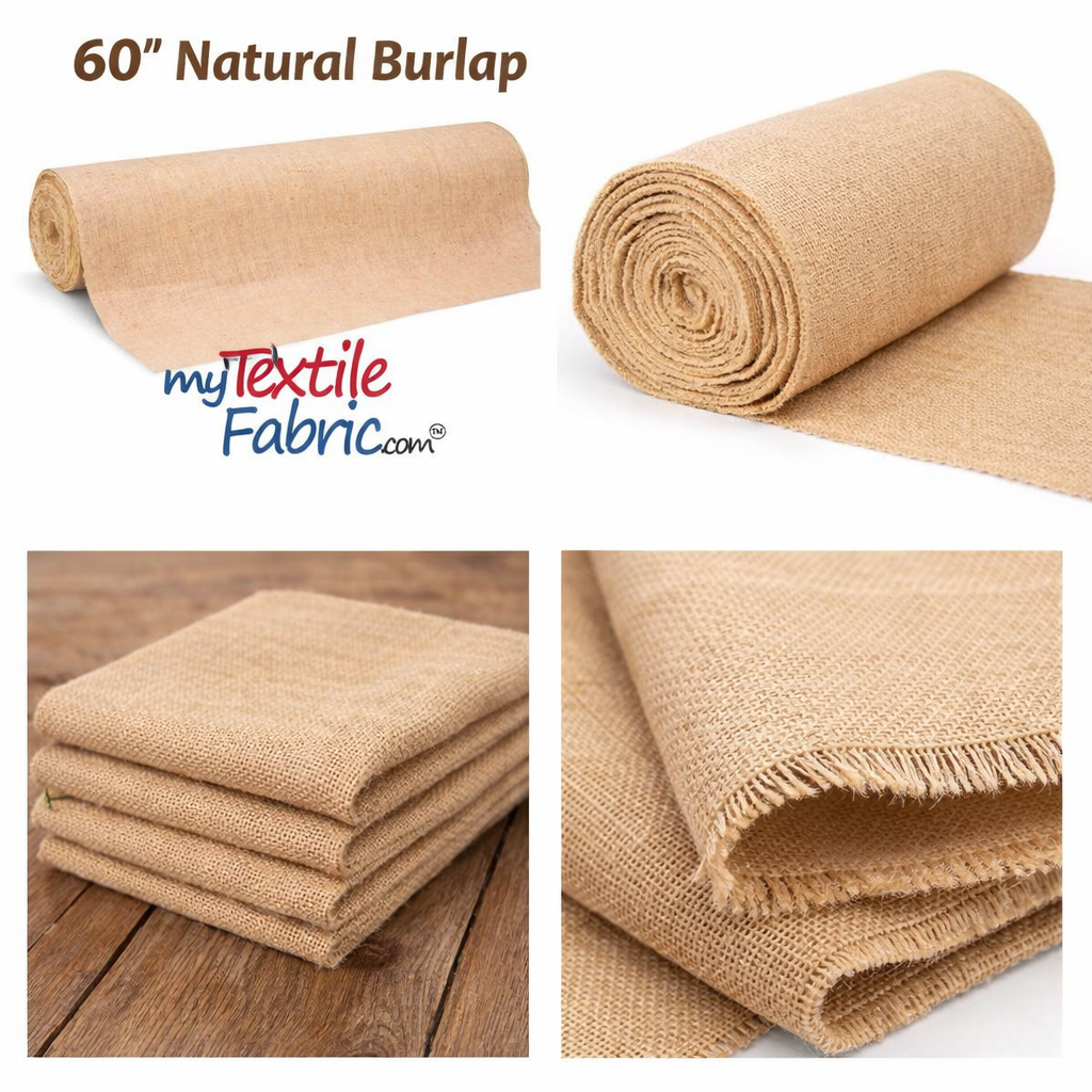 60" Wide Burlap | 100% Jute | 8 oz | Continuous Yard and Wholesale Bolt Available |