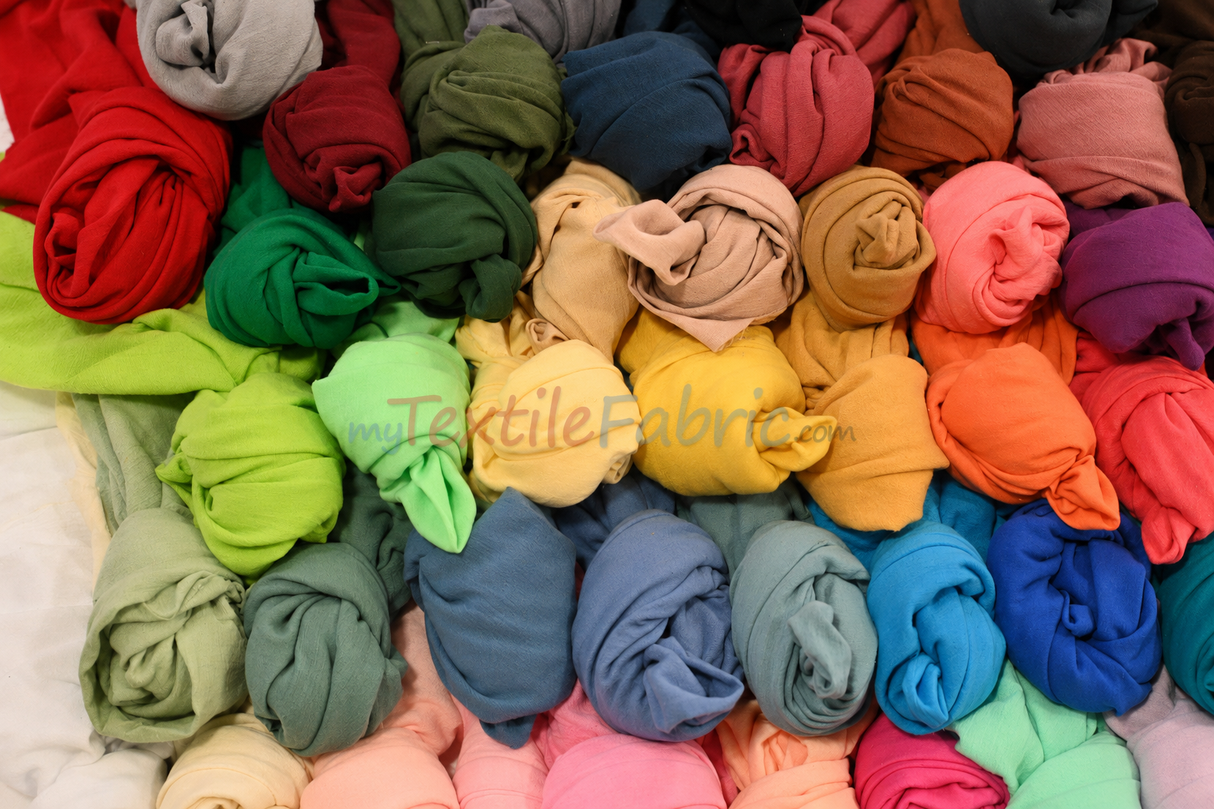 100% Cotton Gauze Fabric | Soft Lightweight Cotton Muslin | 48" Wide | Yards & Bolts