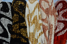 Load image into Gallery viewer, Sequins Velvet Wave | Sequins on Plush Spandex Velvet | 60&quot; Wide | Multiple Colors | Two Tone Sequins Velvet My Textile Fabric 
