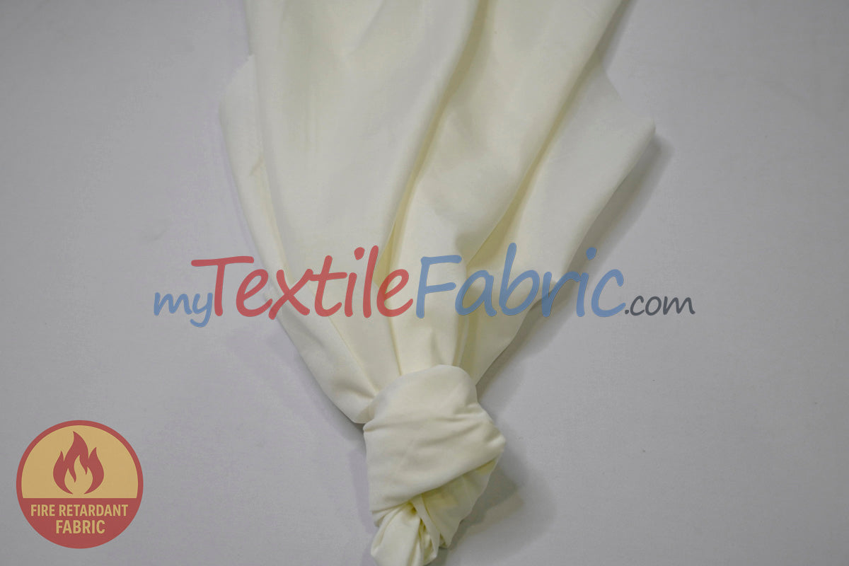 120” Flame Retardant Ivory Cotton Sheeting | Extra-Wide | Safe & Versatile for Events, Drapery & Scenic Use