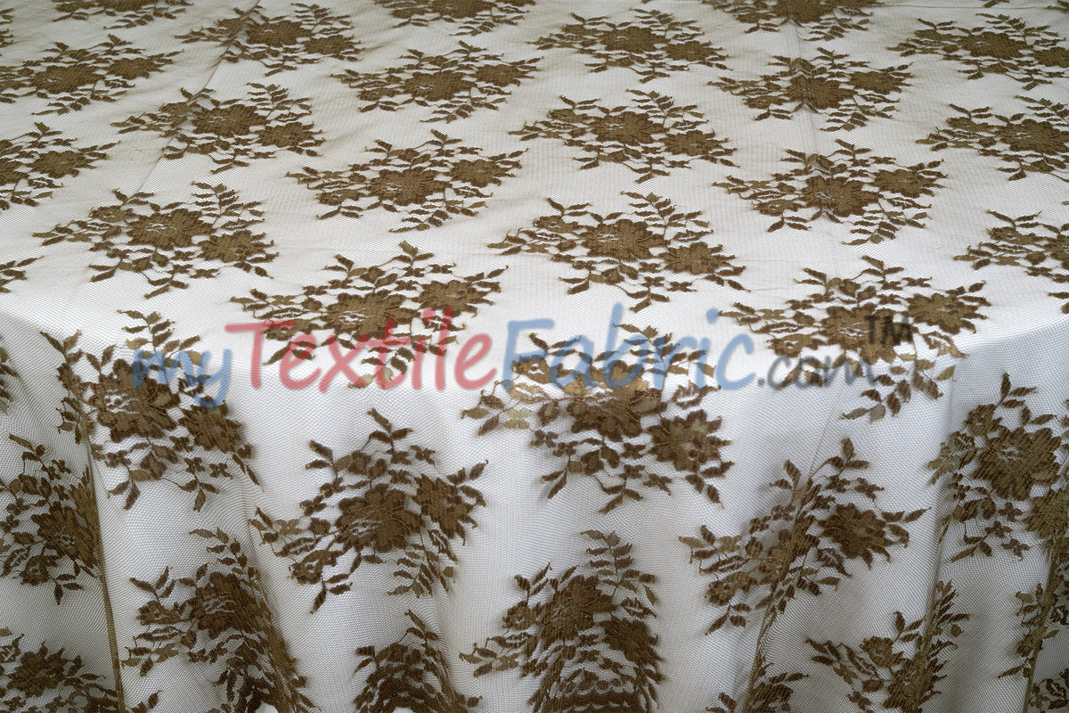 Chantilly Lace Fabric | 52” Wide | Elegant Floral Lace for Bridal & Formalwear