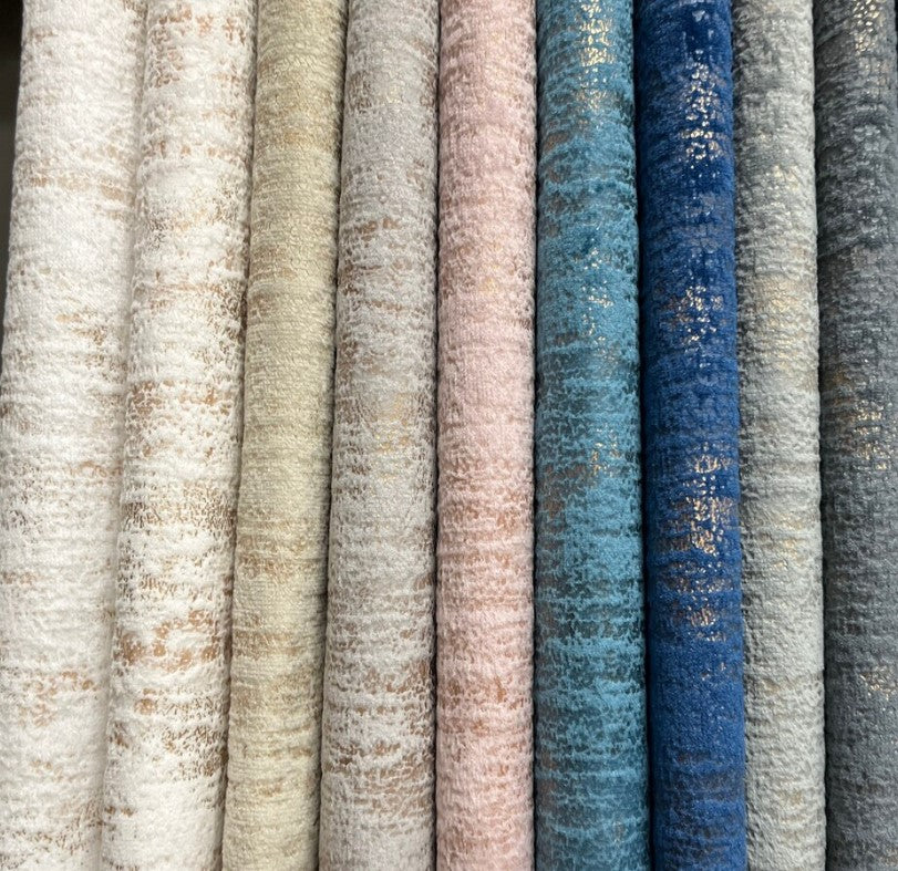 Holland Velvet | Printed Metallic Velvet Fabric | Holland Royal Velvet | 60" Wide | Multiple Colors |