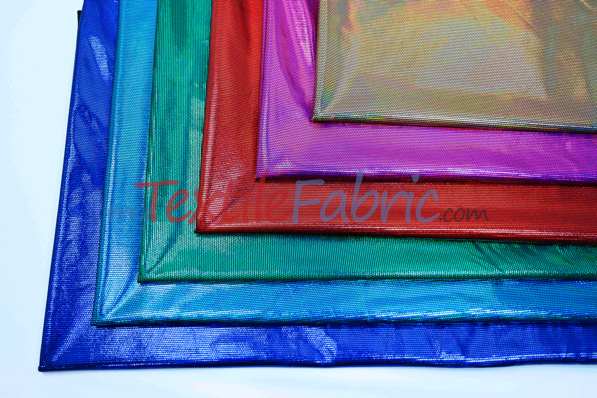 4 Way Stretch Dancewear Fabric | Moonlight Hologram Spandex | 58/60" Wide | Multiple Colors |