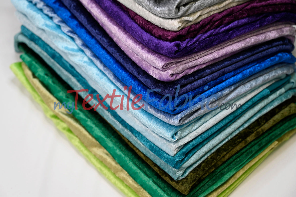 Panne Velvet Fabric | 60" Wide | Crush Panne Velour | Apparel, Costumes, Cosplay, Curtains, Drapery & Home Decor