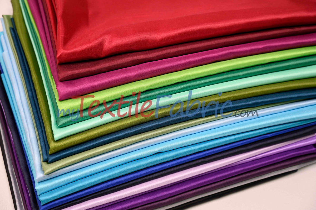 Polyester Silky Habotai Lining - 58" Wide - Super Soft and Silky Poly Habotai Fabric - Sample Swatch - Digital Printing, Apparel Lining, Drapery and Decor