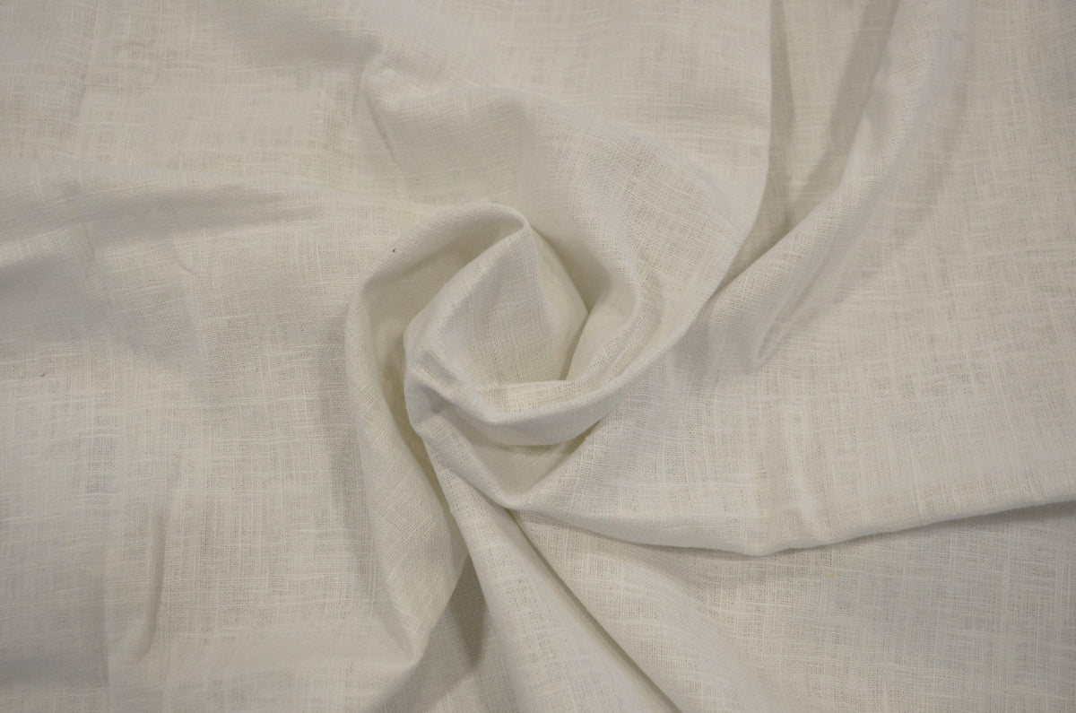 100 Natural Ramie 100 Ramie 52/53" Wide 280GSM White, Ivory