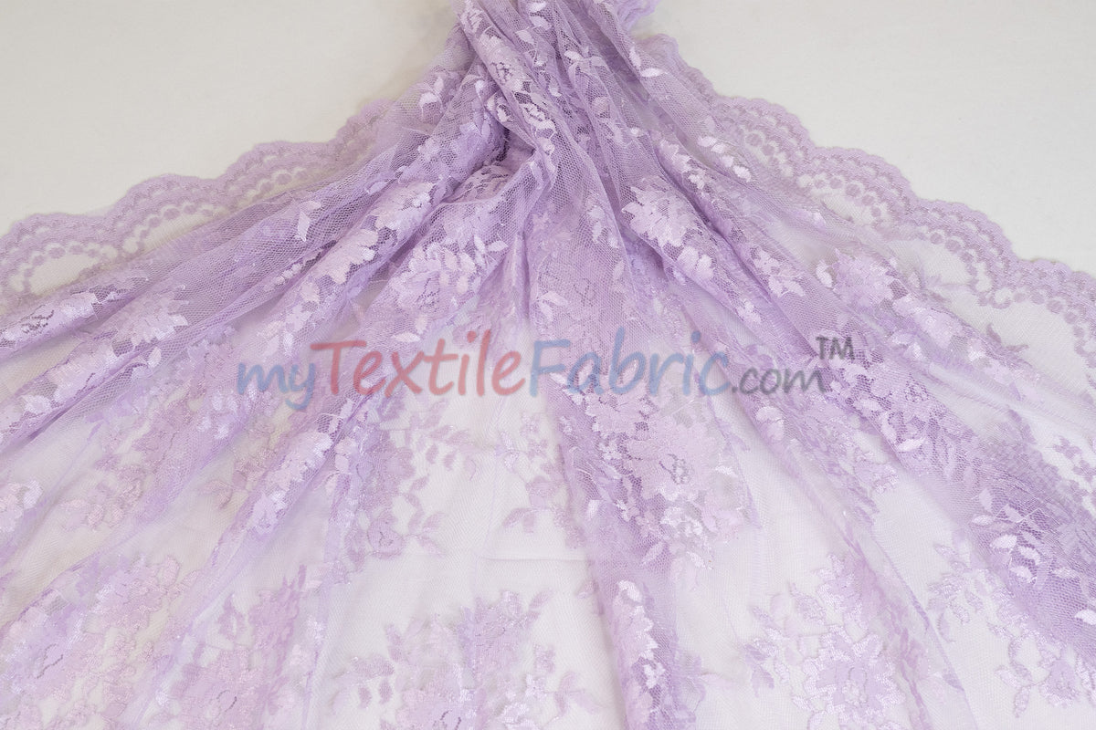 Chantilly Lace Fabric | 52” Wide | Elegant Floral Lace for Bridal & Formalwear
