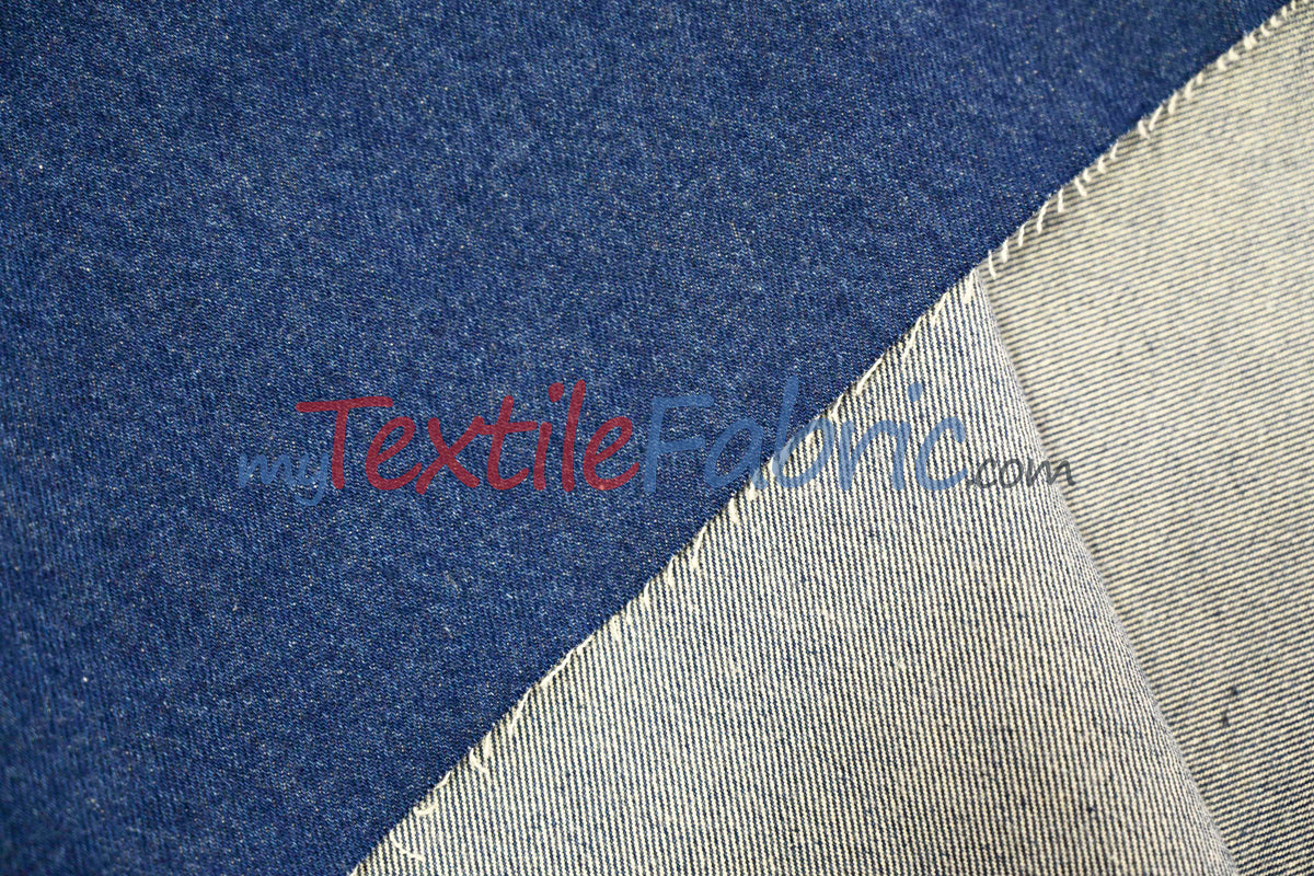 Washed Denim | 100% Cotton | 60" Wide | Soft, Pre Washed Denim Fabric for Apparel & Fashion