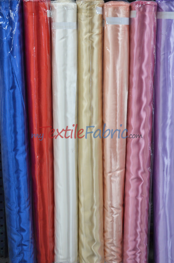 Bridal Satin Fabric | Shiny Bridal Satin | 60" Wide | Multiple Colors | Yards & Bolts