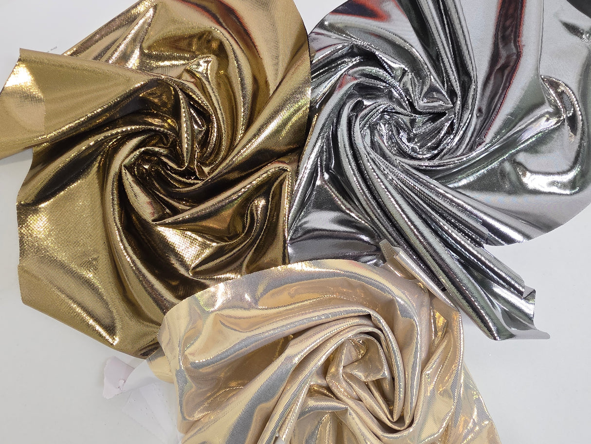 Soft Liquid Lame Stretch Fabric | 40" Cuttable | Costume, Clothing, Crafts, Decor, Scarfs | Multiple Colors |