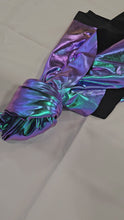 Load and play video in Gallery viewer, Hologram Foil Spandex Lame | Rainbow Stretch Metallic Lame | Hologram Spandex Lame Fabric | Hologram Fabric | Decor Apparel Costume Dance |
