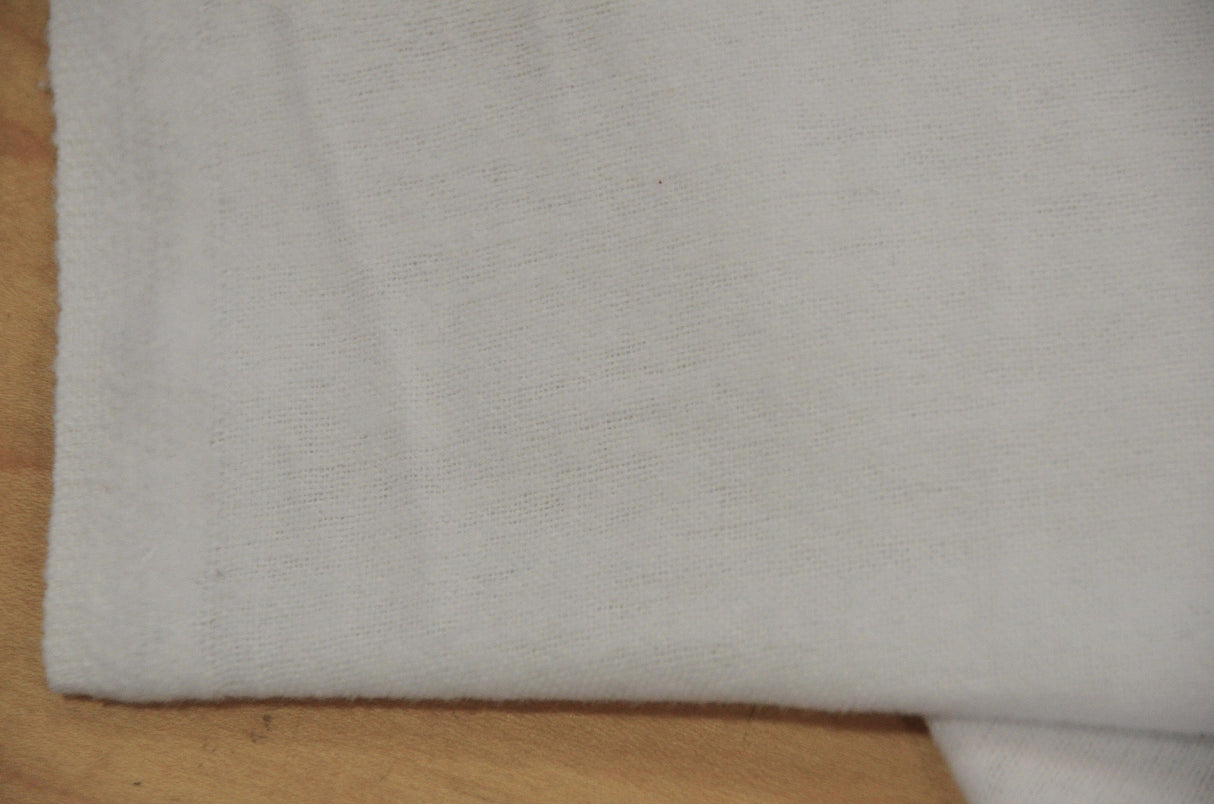 100% Cotton White Flannel Fabric By the Continuous Yard | 60" Wide | White Flannel | Cotton Flannel | Blanket, Quilt, Craft, Drapery Flannel newtextilefabric