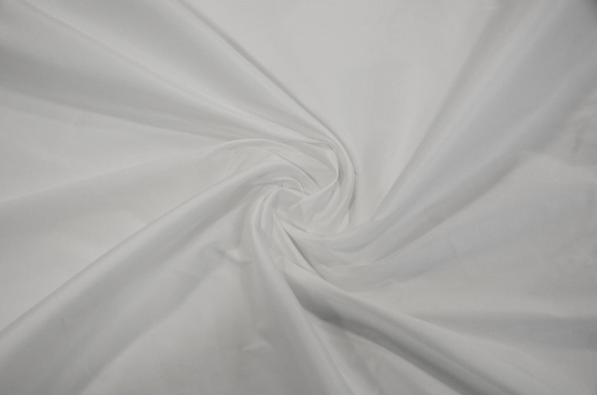 Polyester Silk Taffeta Fabric | Soft Polyester Taffeta Dupioni Fabric by the Yard | 54" Wide | Dresses, Curtain, Cosplay, Costume | Fabric mytextilefabric Yards White