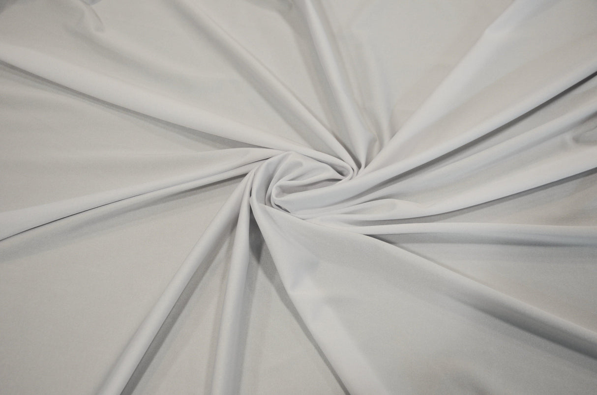 Yoga Spandex Fabric | 60" Wide | Active Wear and Sportswear Fabric | Poly Spandex for Digital Printing | Slight Sheen 4 Way Stretch Knit | White and Black Color | Fabric mytextilefabric