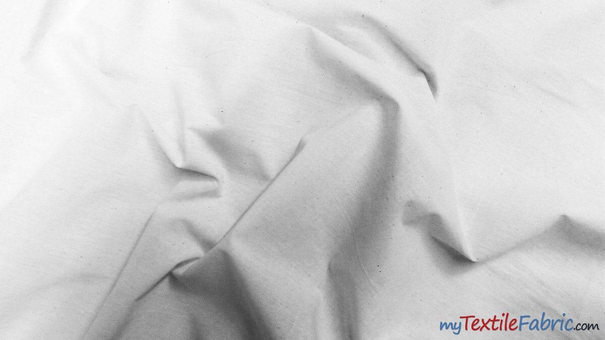 Extra Wide 100% Cotton Muslin | Bleached White Muslin | 120" Wide | White Color | newtextilefabric