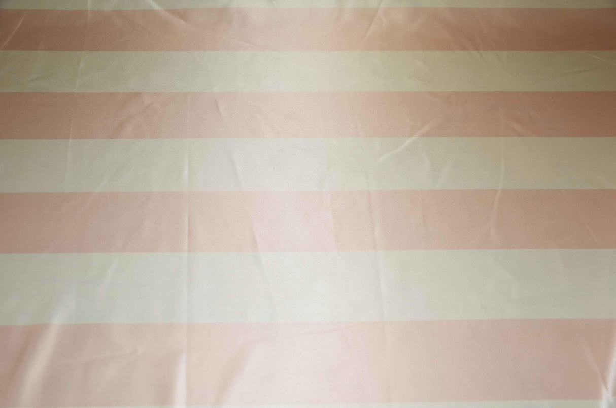 3.5" Stripe Satin Print | Dull Satin Print | 58/60" Wide | Multiple Colors | Stripe Satin Print Fabric | Fabric mytextilefabric Yards Ivory Blush 3.5 Inch Stripe