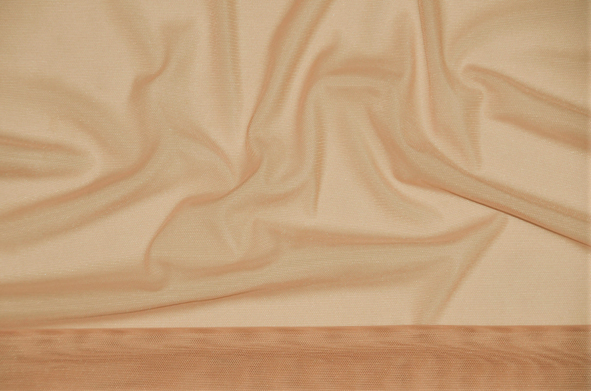 Super Soft Power Mesh Spandex | 20% Spandex | 60" Wide | 4 Way Stretch | Multiple Colors | Fabric mytextilefabric Yards Suntan (Skin)