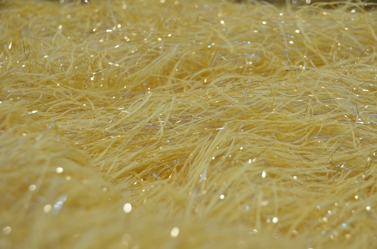 Gold Shaggy Brocade | Gold Metallic Eyelash Fabric | Gold Uragiri Lame | Non Stretch Lurex for Costume, Cosplay Top Dress, Apparel Fabric Fabric mytextilefabric