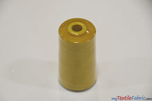 Load image into Gallery viewer, All Purpose Polyester Thread | 6000 Yard Spool | 50 + Colors Available | My Textile Fabric Night Gold 
