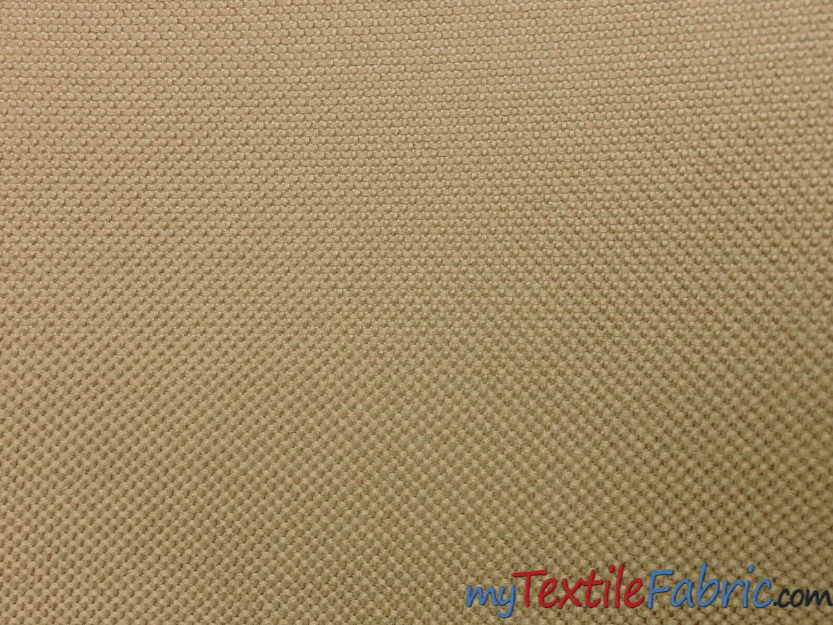 Waterproof Sun Repellent Canvas Fabric | 58" Wide | 100% Polyester | Great for Outdoor Waterproof Pillows, Tents, Covers, Bags, Patio Fabric mytextilefabric Yards Khaki