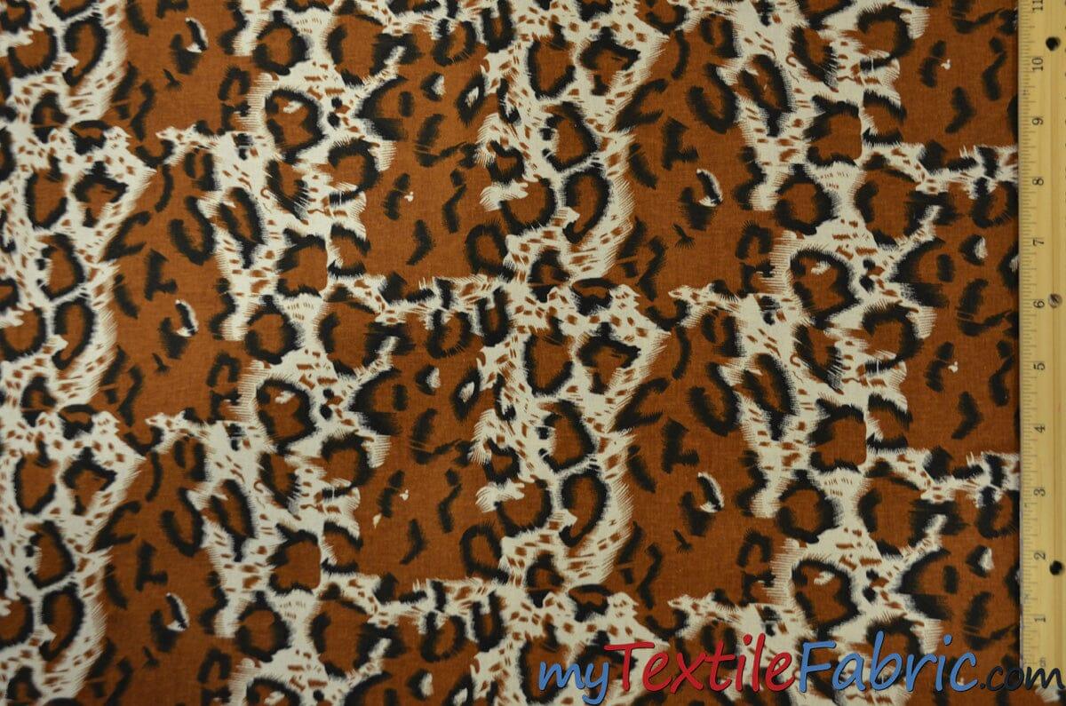 Large Cheetah Cotton Print | 100% Cotton Animal Print | 60" Wide | Fabric mytextilefabric